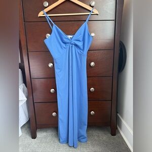 H&M midi blue summer dress.